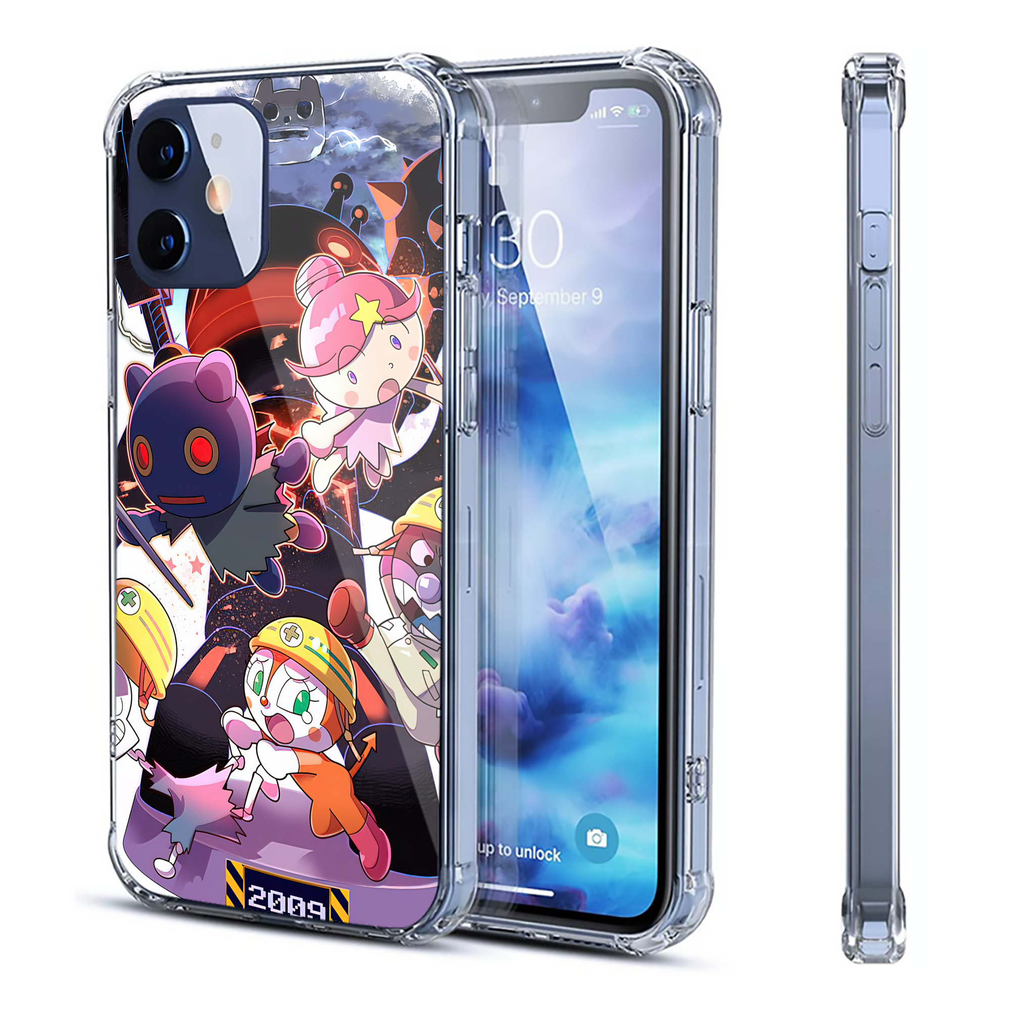 （画像用） アンパンマン Anpanman 【iPhone 12シリーズ対応】透明スマホケース（クリアソフトケース）